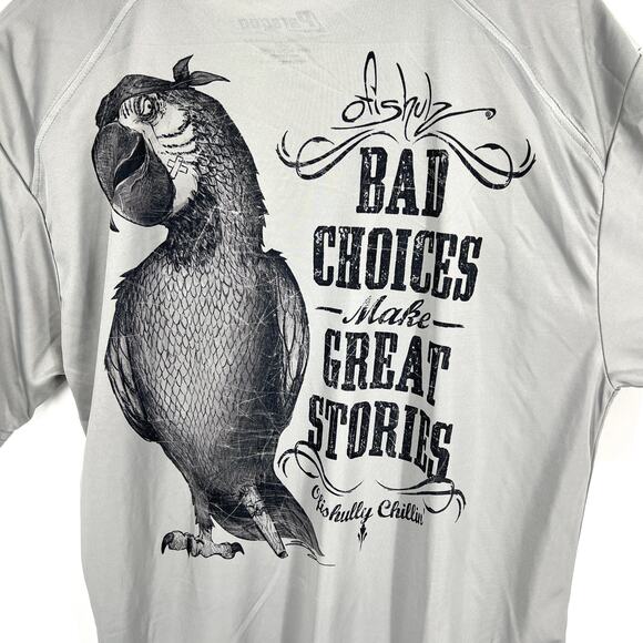Kona Hawaii Bad Choices Parrot Quick Dry T Shirt Size M Paragon - Picture 3 of 8